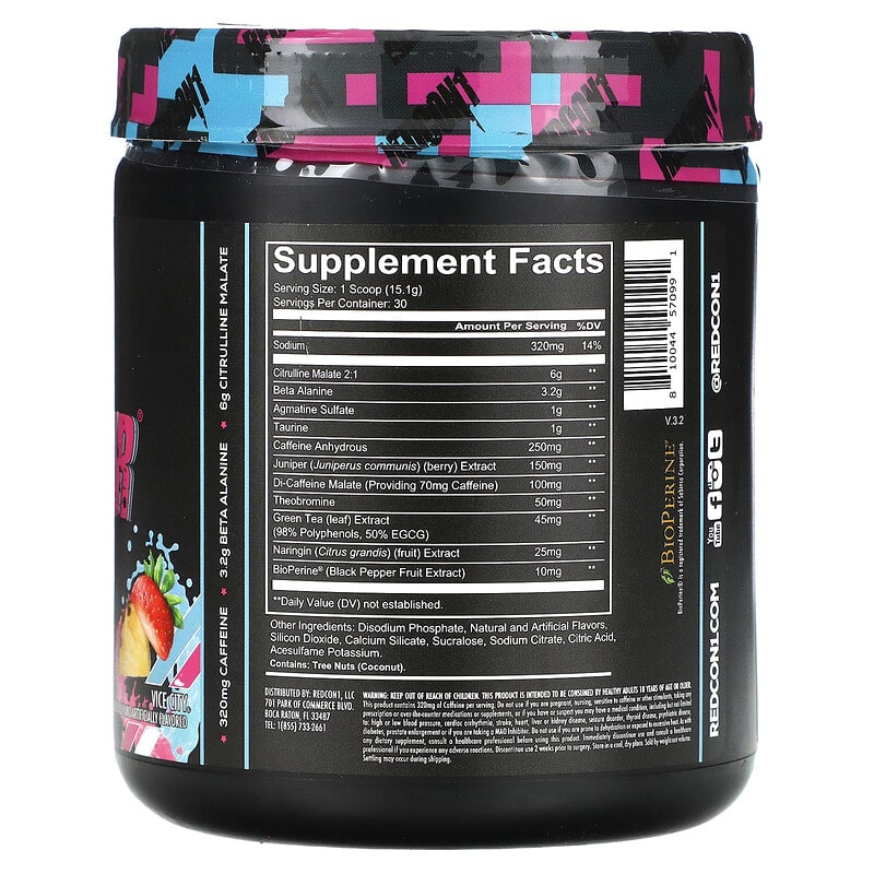Total War, Pré-entraînement, Vice City Strawberry Pina Colada, 453 g