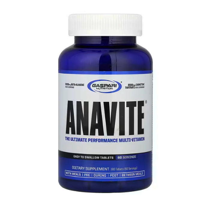 Gaspari Nutrition, ANAVITE, La multivitamine pour des performances ultimes, 180 comprimés