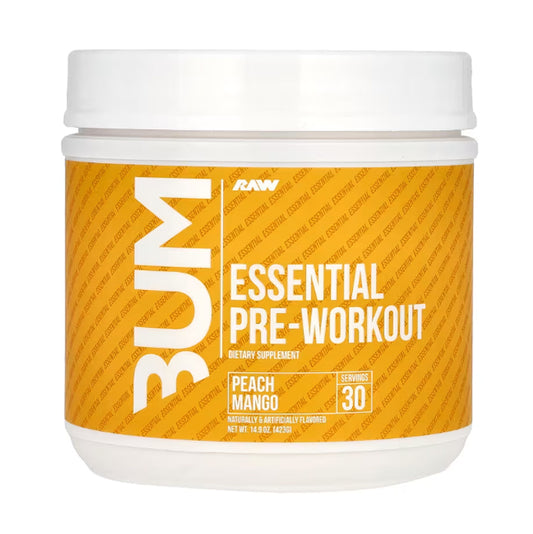 Raw Nutrition, Bum, Pré-entraînement essentiel, Pêche et mangue, 423 g